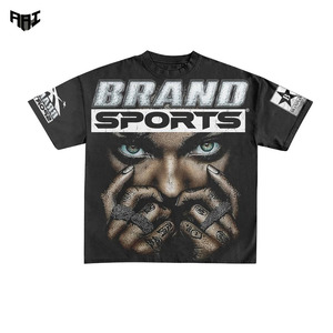 T-shirts pour hommes, impression DTG, couleur personnalisée disponible, 100% coton et tee-shirt à manches courtes surdimensionné, marque privée OEM - Product Image 1