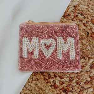 Zipper Vintage Coin Bag Organizer Clutch Funny Embroidered Beaded <b>Pouch</b> - Product Image 1