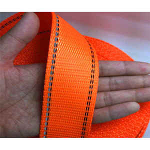 Stock de 20 sangles en nylon polyester épais 25mm personnalisées avec logo ceinture lumineuse pour animaux de compagnie sangle réfléchissante épaissie pour laisse pour animaux de compagnie - Product Image 5