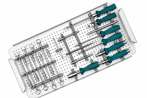 Ensemble d'instruments chirurgicaux en acier inoxydable, outils orthopédiques pour traumatismes, plateau d'instruments médicaux à poignée verte - Product Image 5