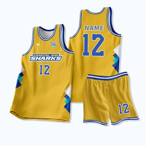 Conjunto de Uniforme de Baloncesto Personalizado de Alta Calidad, Jersey y Pantalones Cortos Transpirables de Poliéster con Logotipo Personalizado - Product Image 2