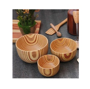 Sustainable Handmade Wooden Bowl for Fruit Storage Kitchen Organization and <b>Beautiful</b> Dining Room Decoration - Product Image 1