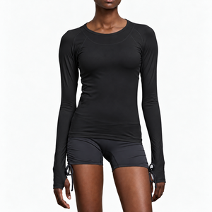 Camisetas de Compresión de Manga Larga para Mujer, Secado Rápido, Talla Personalizada, Antibacterianas, Ecológicas, Color y Logotipo Personalizables, Estilo Casual Deportivo - Product Image 6
