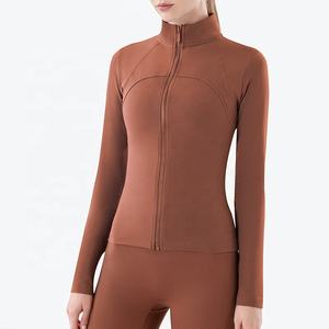 Chaqueta deportiva de alta calidad personalizada para mujer, abrigo de gimnasio, logotipo personalizado, cremallera completa, chaqueta deportiva de entrenamiento físico - Product Image 6