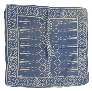 Indian Handmade Block Printed 100% Cotton Bandana-Unisex <b>Square</b> Headscarf & Neck <b>Scarf</b> Floral Pattern Casual Spring/Summer Gift - Product Image 4