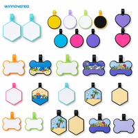 Etiqueta de Identificación Personalizada para Mascotas con Código QR Metálico a Prueba de Agua, RFID, NFC y Logotipo Personalizado para Perros y Gatos