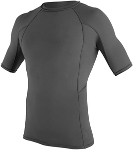Vente en gros OEM de Rash Guards de compression unis pour hommes, basiques, à manches courtes, UPF 50+ - Product Image 5