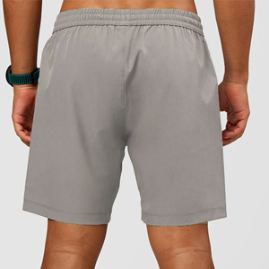 Shorts de sport décontractés pour hommes, longueur genou, été-automne, séchage rapide, respirants, écologiques, avec cordon de serrage, confortables, couleur unie, en toile - Product Image 2