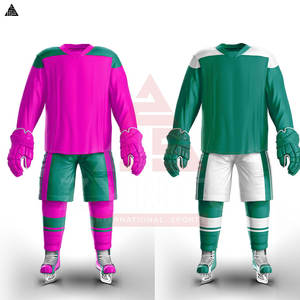 Uniforme de hockey sur glace pour hommes en tissu doux de qualité supérieure, prix avantageux, vente chaude, logo/couleur personnalisés, uniforme de hockey sur glace avec un nouveau design - Product Image 3