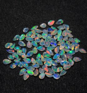 Opale naturelle 3x5mm taille poire, opale d'Éthiopie Welo, pierre précieuse en vrac, vente en gros - Product Image 5