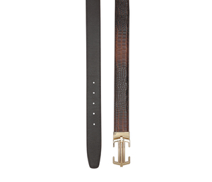 Ceinture pour homme en cuir véritable, ceinture pour homme 3,8 cm, boucle à ardillon, simple et décontractée - Product Image 3