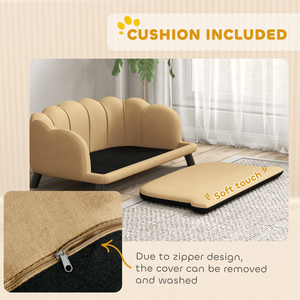 Canapé-lit pour animaux de compagnie en peluche rayé pour grands chiens XL/XXL, durable et lavable, intérieur/extérieur, hiver/été - Product Image 6