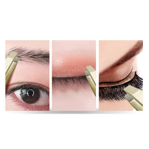 Juego de Pinzas para Cejas de Acero Inoxidable con Punta Inclinada y Color Personalizado - Product Image 6