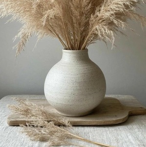 Andmade Modern Matte Finish <b>Ceramic</b> <b>Vase</b> Eco-Friendly Scratch Resistant Anti-Slip Base Tabletop Living Room Office Centerpiece - Product Image 6