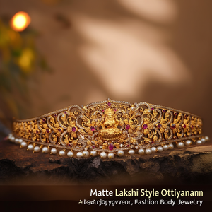 Matte Lakshmi Style Ottiyanam Fashion Body Jewelry - Product Image 3