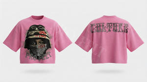 Camiseta de Hombre 2026, Popular, con Diseño de Logotipo de Marca Personalizado, Cómoda, Transpirable, Estilo Hip Hop Urbano, Hombros Caídos, Impresión Digital - Product Image 4