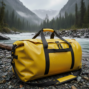 SummitMist Bolsa de lona impermeable para aventuras de 50 litros – Deep Plum - Product Image 1