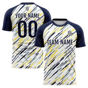 Maillot de football personnalisé unisexe entièrement sublimé avec nom/numéro d'équipe – Créez votre propre maillot d'entraînement - Product Image 5