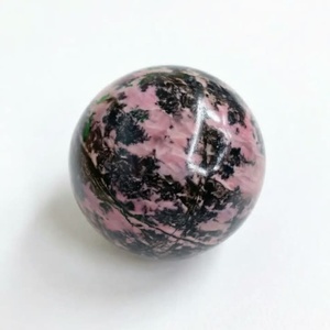 Natural Polished Rhodonite <b>Crystal</b> Ball Pink Gemstone Sphere <b>for</b> Feng Shui Healing Meditation Home Decor & <b>Gift</b> - Product Image 1