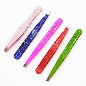Pinzas Cosméticas para Cejas RMI, Pinzas para Cejas de Acero Inoxidable Sostenible en Todos los Colores y Juego de Tijeras con Estuche de Cuero, Logotipo Personalizado - Product Image 1