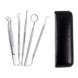 Instruments dentaires, kits dentaires, 3 pièces, certifiés CE, kit d'examen dentaire, acier de qualité médicale, miroir buccal, pince, PVC chirurgical - Product Image 3