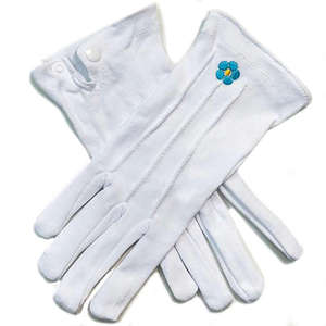 Guantes Masónicos de Algodón Blanco Sencillos, Suaves, Largos para Ópera, Elegantes, para Uso Diario, para Todas las Estaciones - Product Image 5