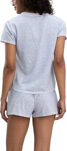 High Stretchable Short Sleeve Women's Casual & loungewear <b>Twin</b> <b>Set</b> Good Quality V-Neck Short Sleeve T-Shirts & Shorts <b>Sets</b> - Product Image 5