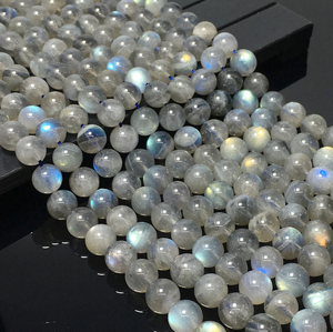 Perles d'agate mousse verte naturelle 6mm 8mm 10mm Couleur personnalisée Cristal Vente en gros Fabrication de bijoux de guérison en vrac Service d'échantillons Marque FE - Product Image 3