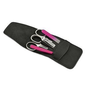 Ensemble professionnel classique de manucure et pédicure en acier inoxydable, kit de soin des ongles 4 en 1, coupe-ongles, ciseaux, étui de voyage individuel, haute qualité - Product Image 5