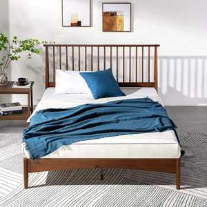 เตียงไม้สนแท้ขนาดควีนไซส์ รุ่นกลางศตวรรษ TNT แข็งแรงทนทาน ประกอบง่าย พร้อมฐานรองรับแบบแผ่นไม้-บินห์ - Product Image 5