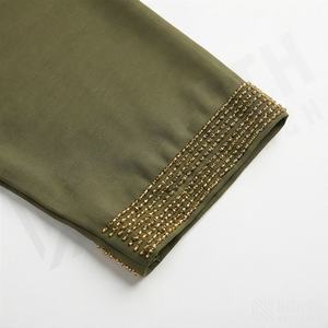 Fabricante de Ropa Personalizada de Alta Calidad con MOQ Bajo, Nuevos Diseños de Última Moda, Abayas Musulmanas, Abaya Abierta, Moda Modesta al por Mayor - Product Image 5