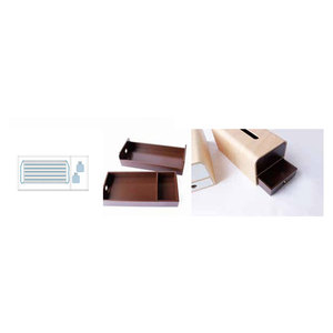 Boîte à mouchoirs en bois MDF durable à grain minimaliste japonais, qualité exceptionnelle, prix imbattables - Product Image 1