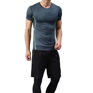 Camisetas de Gimnasio para Hombre, Ropa Deportiva, Impresión de Logotipo Personalizado, Camisetas de Cuello Redondo de Secado Rápido, Ropa de Fitness, Servicio OEM, 100% Algodón - Product Image 6