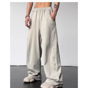 Pantalon cargo pour homme, style jogger, multipoches, molletonné, coupe ample, streetwear, coton, logo personnalisé, style baggy, coupe ample - Product Image 5