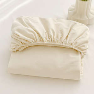 Ensemble de draps ajustés avec taies d'oreiller, couleurs unies, doux, respirant, 300 fils, microfibre écologique pour adultes - Product Image 4