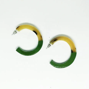 Pendientes de Cuerno de Búfalo Blanco Hechos a Mano en Vietnam, Pendientes en Blanco para Manualidades, Venta Caliente 2026 - Product Image 5