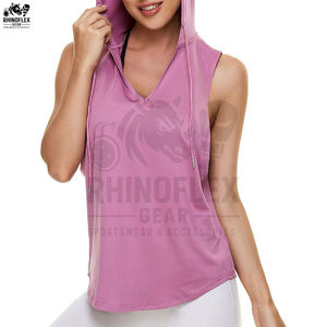 Camiseta Deportiva con Capucha para Mujer, Venta al por Mayor, Camiseta Deportiva con Capucha de Secado Rápido y Cómoda - Product Image 5