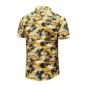 Chemise Hawaïenne Homme à Manches Courtes Col Rabattu Imprimé par Sublimation Chemises d'Été Respirantes en Popeline Décontractées - Product Image 4