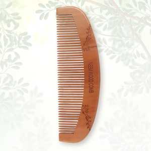 Peine de madera de neem indio natural para el cuidado del cabello, peine ecológico para el cuidado de la barba, para mujeres y hombres, regalo, artesanía Orion - Product Image 6