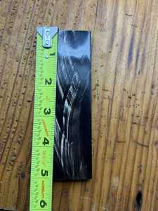 Genuine Hand <b>Crafted</b> Natural Striped Black Buffalo Horn Knife Scales – High-Contrast Handle Material - Product Image 6