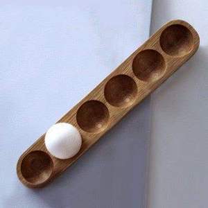 Wooden <b>Egg</b> Holder Tray 18 Slots <b>Egg</b> Racks <b>Eco</b>-Friendly Stocked Deviled <b>Eggs</b> Serving Board Convenient Kitchen <b>Egg</b> Tools Manual - Product Image 4