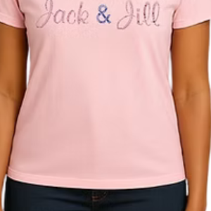 Camiseta Rosa para Mujer con Diseño de Letras Cursivas Brillantes, Ropa Casual para el Día a Día, Estilo Urbano, Cómoda y a la Moda - Product Image 5