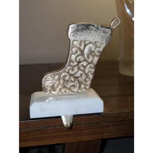 Vintage Metal Rooster Christmas <b>Stocking</b> Holder Hook Farmhouse Bird Tree <b>Hanger</b> Durable Silver Decor European Style - Product Image 5