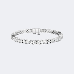 Luxury 7.65 CTW Round Brilliant Cut Lab Grown Diamond <b>Bracelet</b> For Women Gold Wedding Anniversary Jewelry 9K 14K 18K Solid Gold - Product Image 2