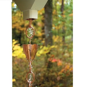 Cadena de Lluvia Metálica Moderna con Diseño Elegante de Libélula, Color y Tamaño Personalizables para Canaletas/Tuberías de Bajada, Uso en Exteriores - Product Image 1