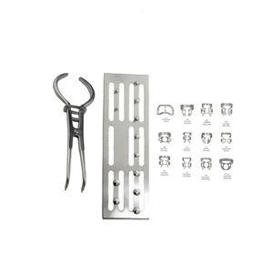 Kit de pinces à caoutchouc dentaire manuelles en acier allemand de haute qualité, 11 pièces, instruments chirurgicaux endodontiques, ensemble d'outils d'isolement - Product Image 6