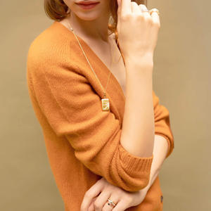 Colgante de Medallón Luna Chapado en Oro con Moissanita de Corte Brillante y Engaste de Bisel, Marco Rectangular para Foto, Estilo Hiphop, Joyería Unisex - Product Image 4