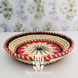 Assiette ovale en herbe de moonj naturelle pour la cuisine, avec design de panier ouvert, écologique, durable, taille mini, multi-usages - Product Image 3