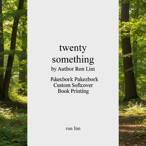 Twenty Something par l'auteur Ron Lim, impression de livre broché personnalisé à couverture souple - Product Image 3