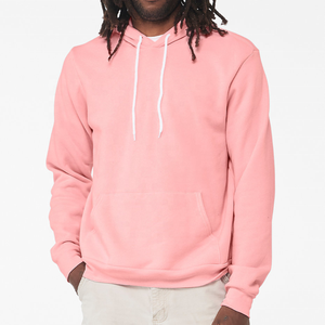 Sweat-shirt d'hiver pour homme, coupe classique, en polaire, avec poche, broderie personnalisée, devant uni, polyester/coton écologique - Product Image 2